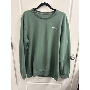 Mammut Since 1862 Mens Crewneck Sweatshirt Olive Green Pullover XL